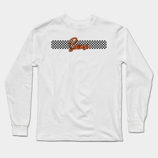 Race Flag Design - Carlos Sainz Long Sleeve T-Shirt